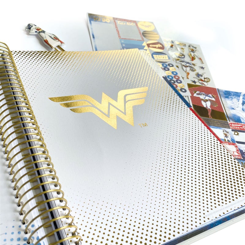 Paper House Productions DC Comics Wonder Woman 12 Month Undated Planner Set with Month and Event Flag Stickers and More! - Image 3